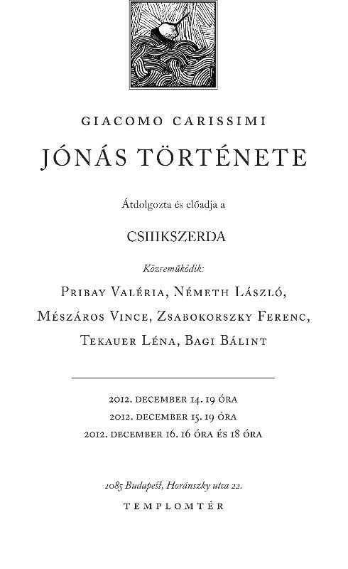 Giacomo Carissimi: Jónás története